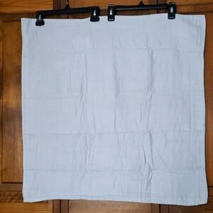 Crate&Barrel NWOT Organic Double Weave Gray Euro Sham